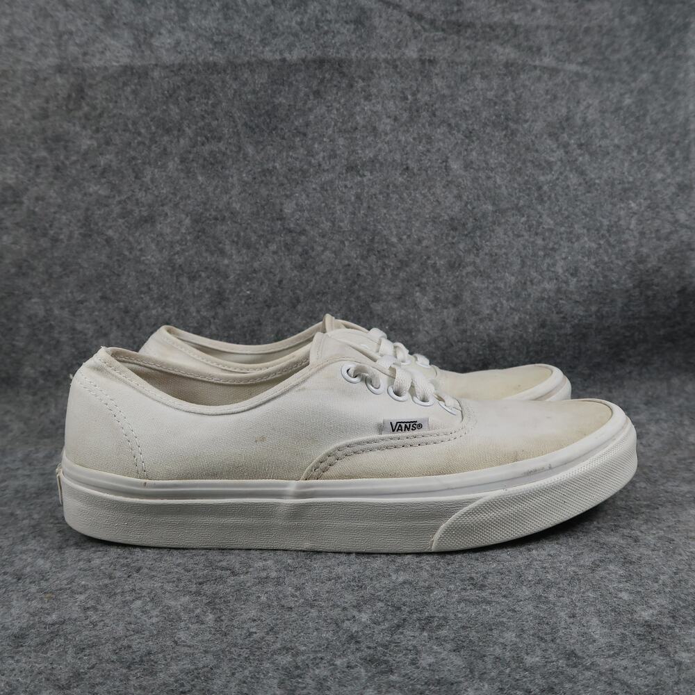 Vans Shoes Womens 9.5 Sneakers Authentic Skate Casual Canvas White Trainer Low